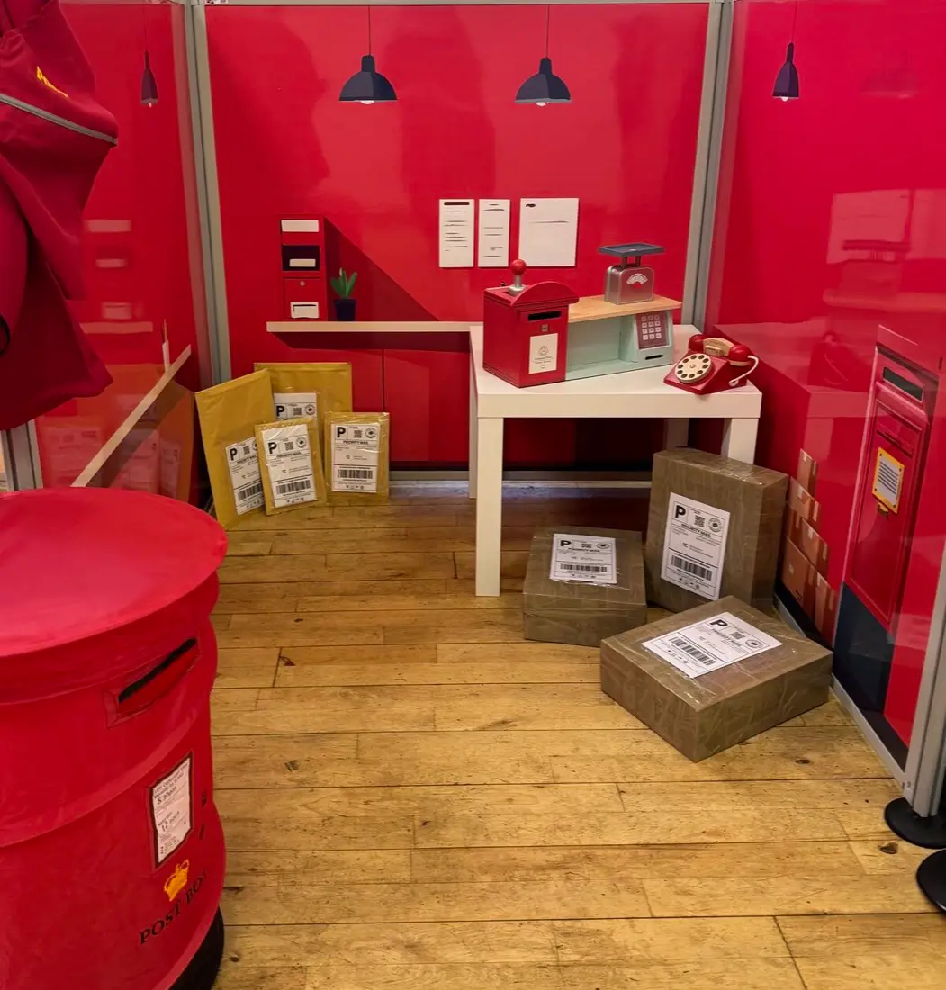 The Post Office role play room at Toddler Town